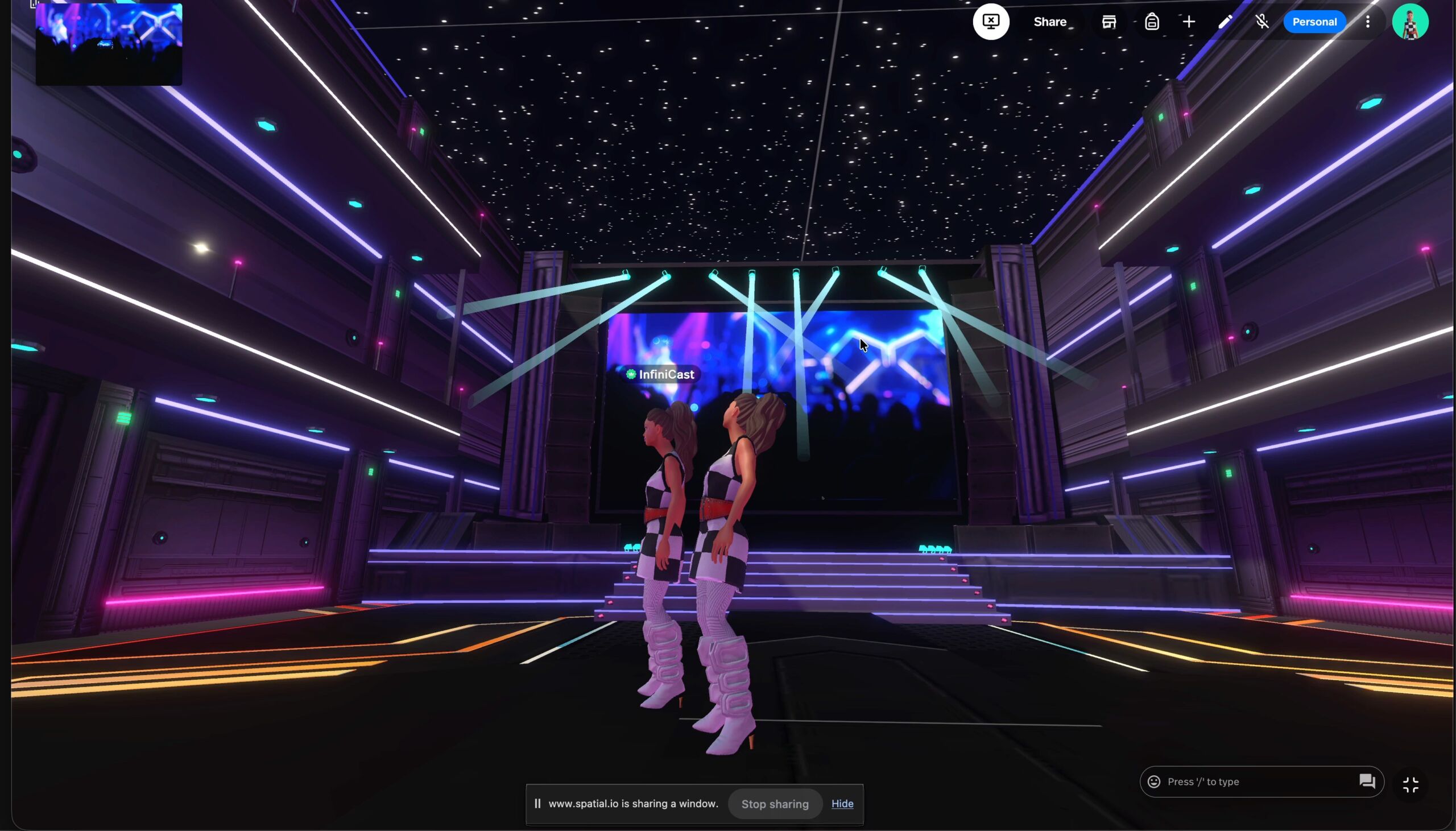 AIRLUMN Live Experiences — galaxy concept